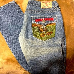 True Religion Buddha embroidery 26